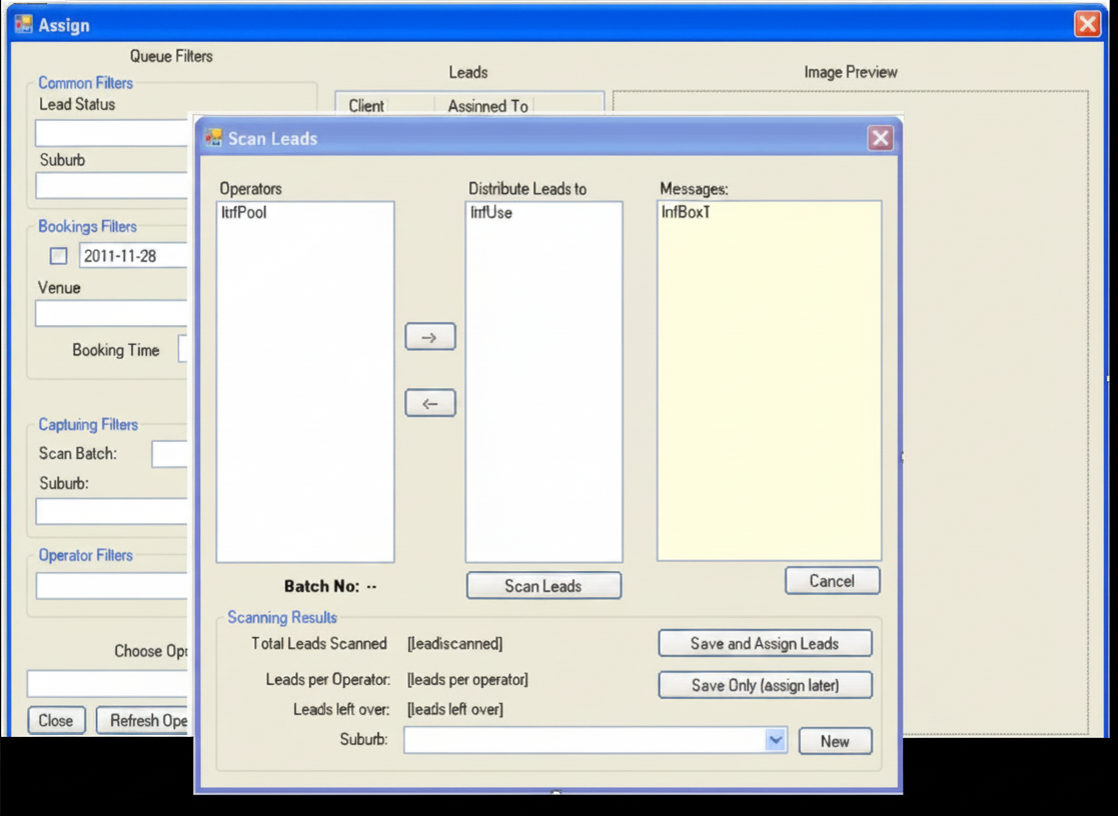 Database of Leads