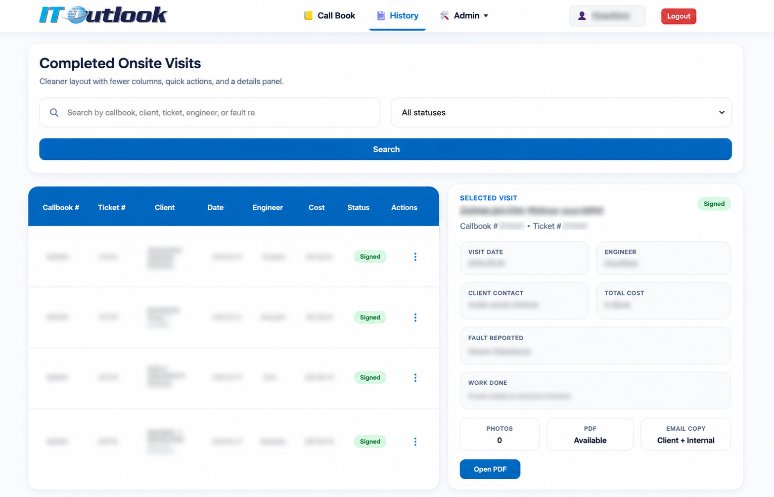 Support Ticket system